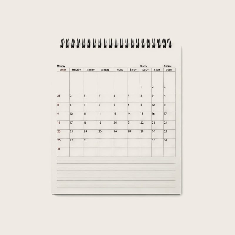 Wire-O Planner, Monthly