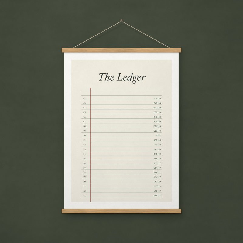 The Ledger Print – A4