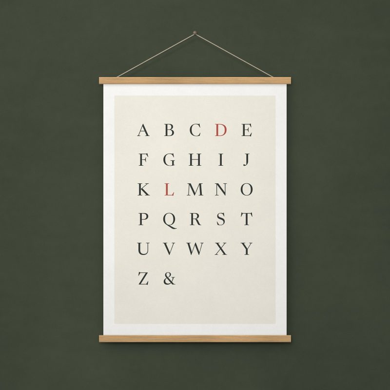 Alphabet Print – A4