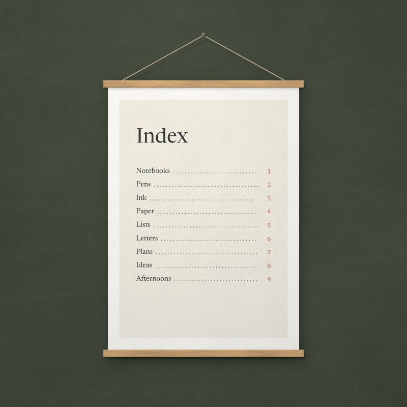 Index Print – A4