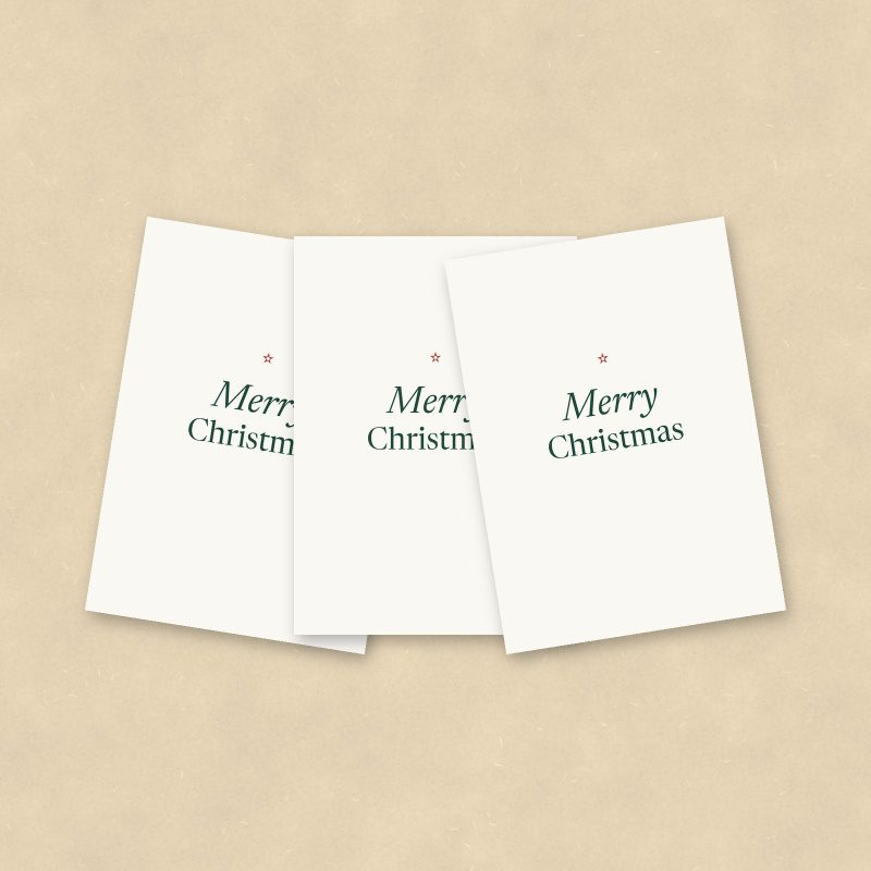 Christmas Cards, Merry Christmas, Set of 10