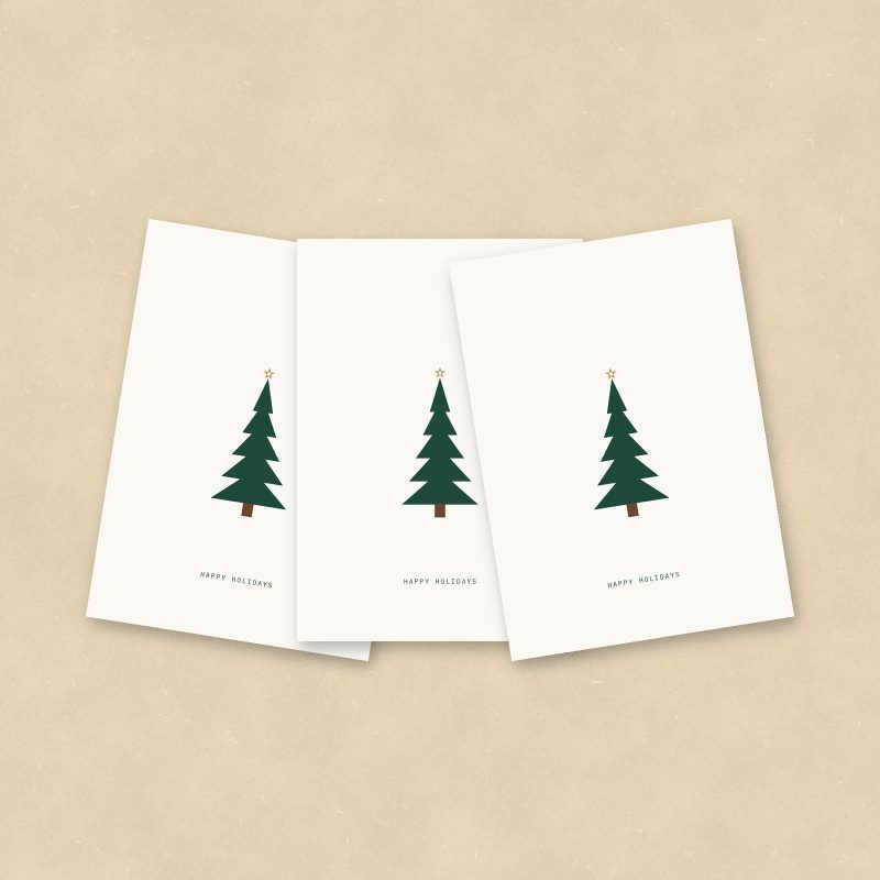Christmas Cards, Little Tree, Set of 10