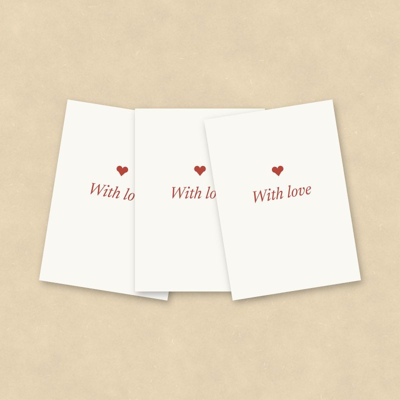 With Love Cards, Set of 10