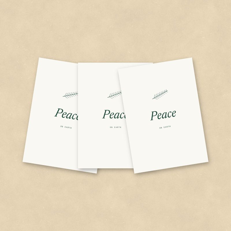 Christmas Cards, Peace, Set of 10