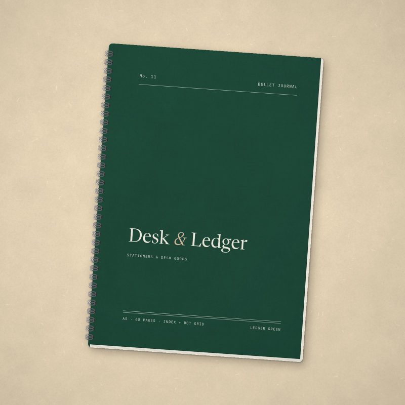 Bullet Journal – Ledger green
