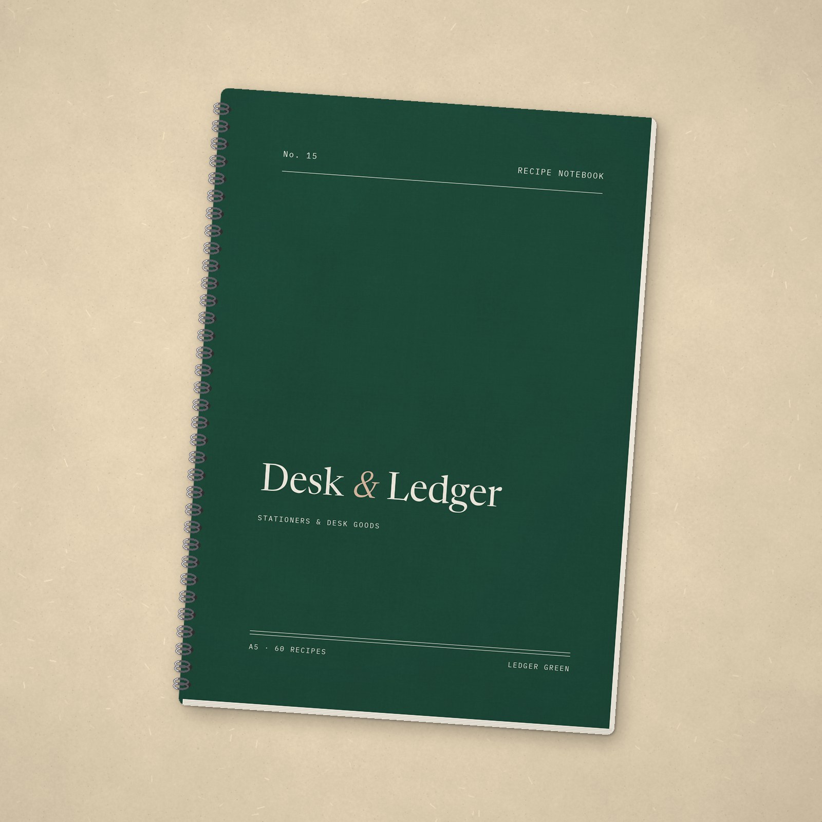Recipe Notebook – Ledger green