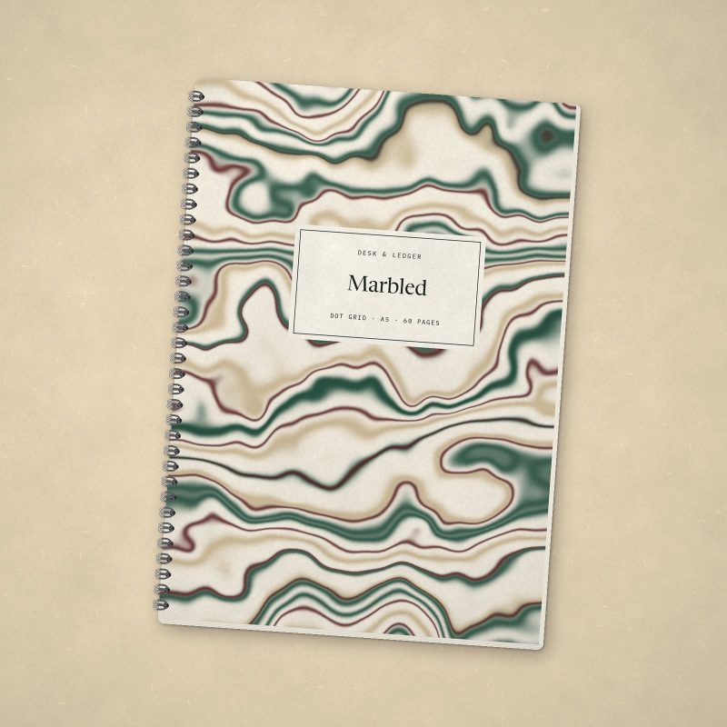 Marbled Notebook – Dot grid