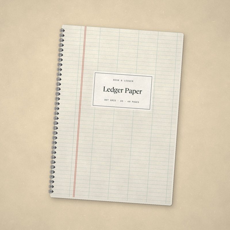 Ledger Paper Notebook – Dot grid