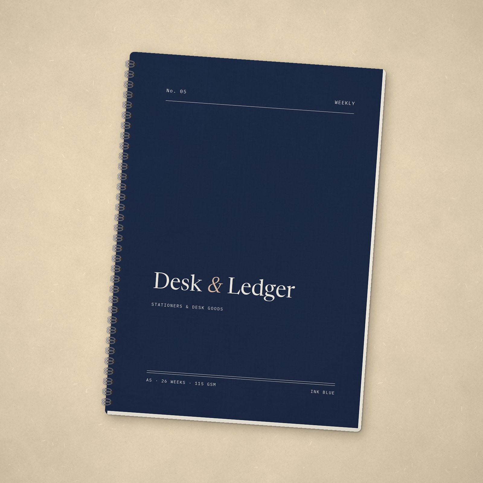 Undated Weekly Planner – Ink blue