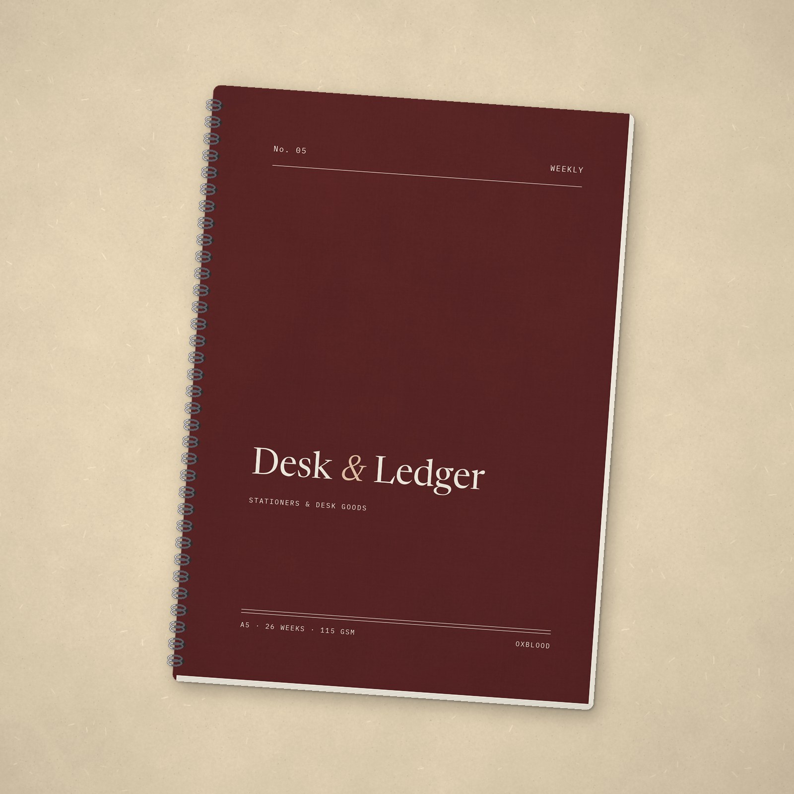 Undated Weekly Planner – Oxblood