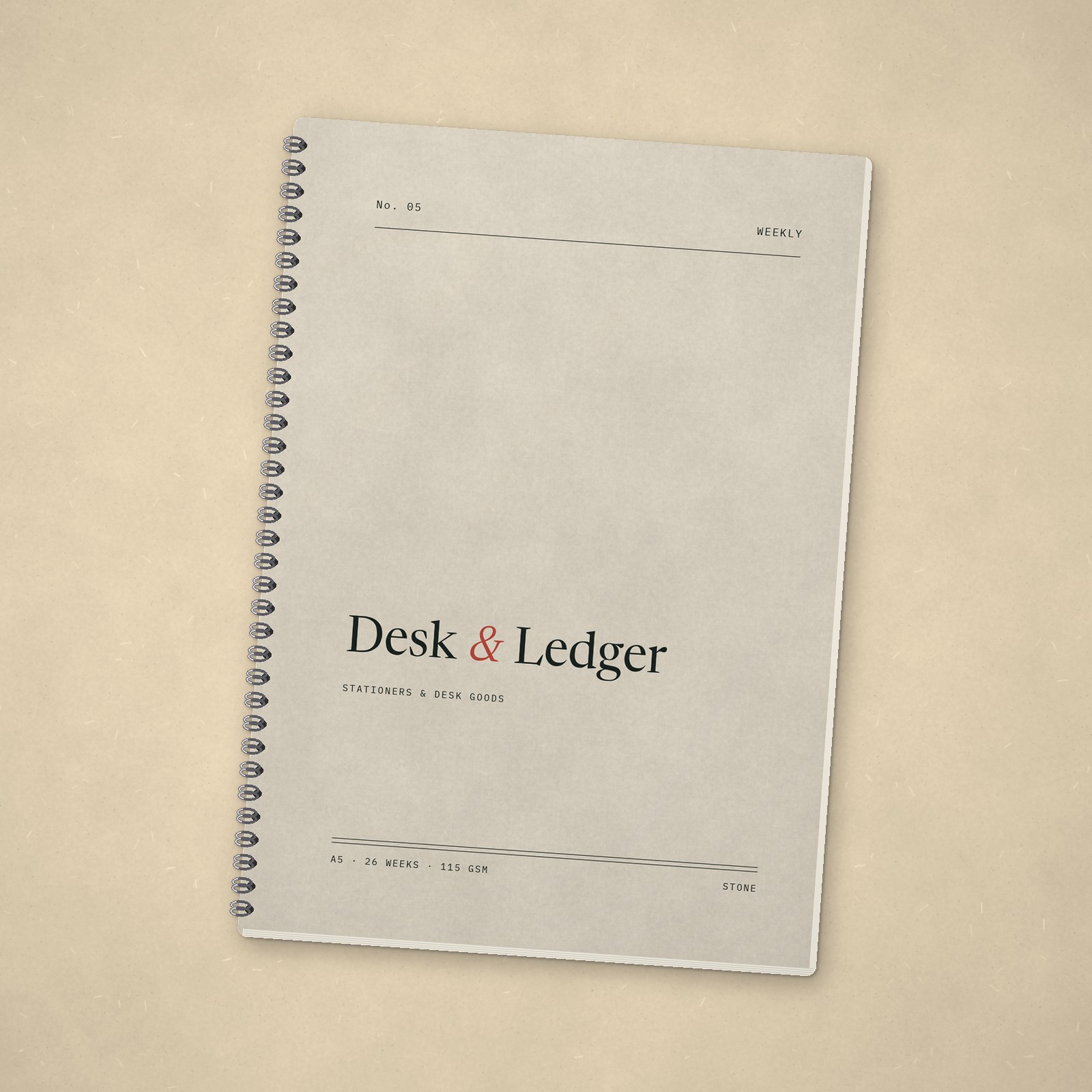 Undated Weekly Planner – Stone