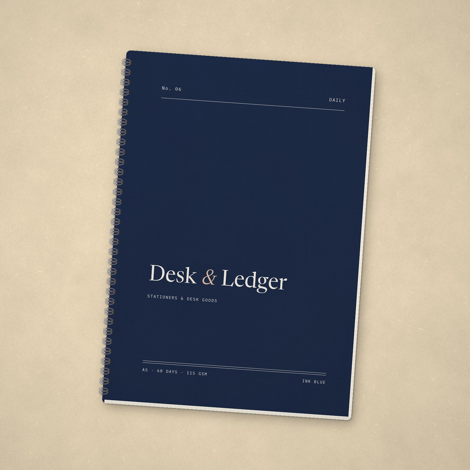 Undated Daily Planner – Ink blue