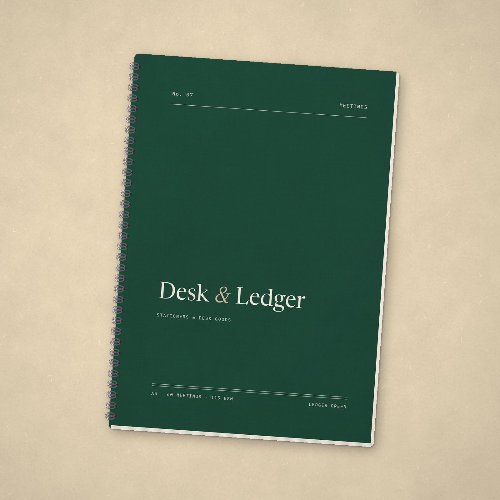 Meeting Notebook – Ledger green