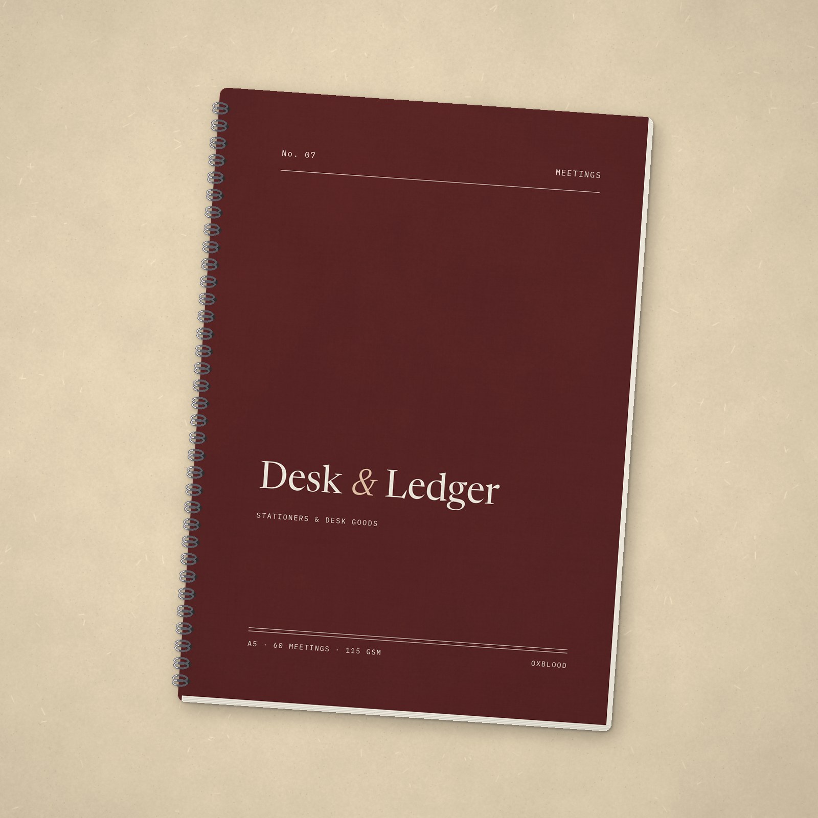 Meeting Notebook – Oxblood