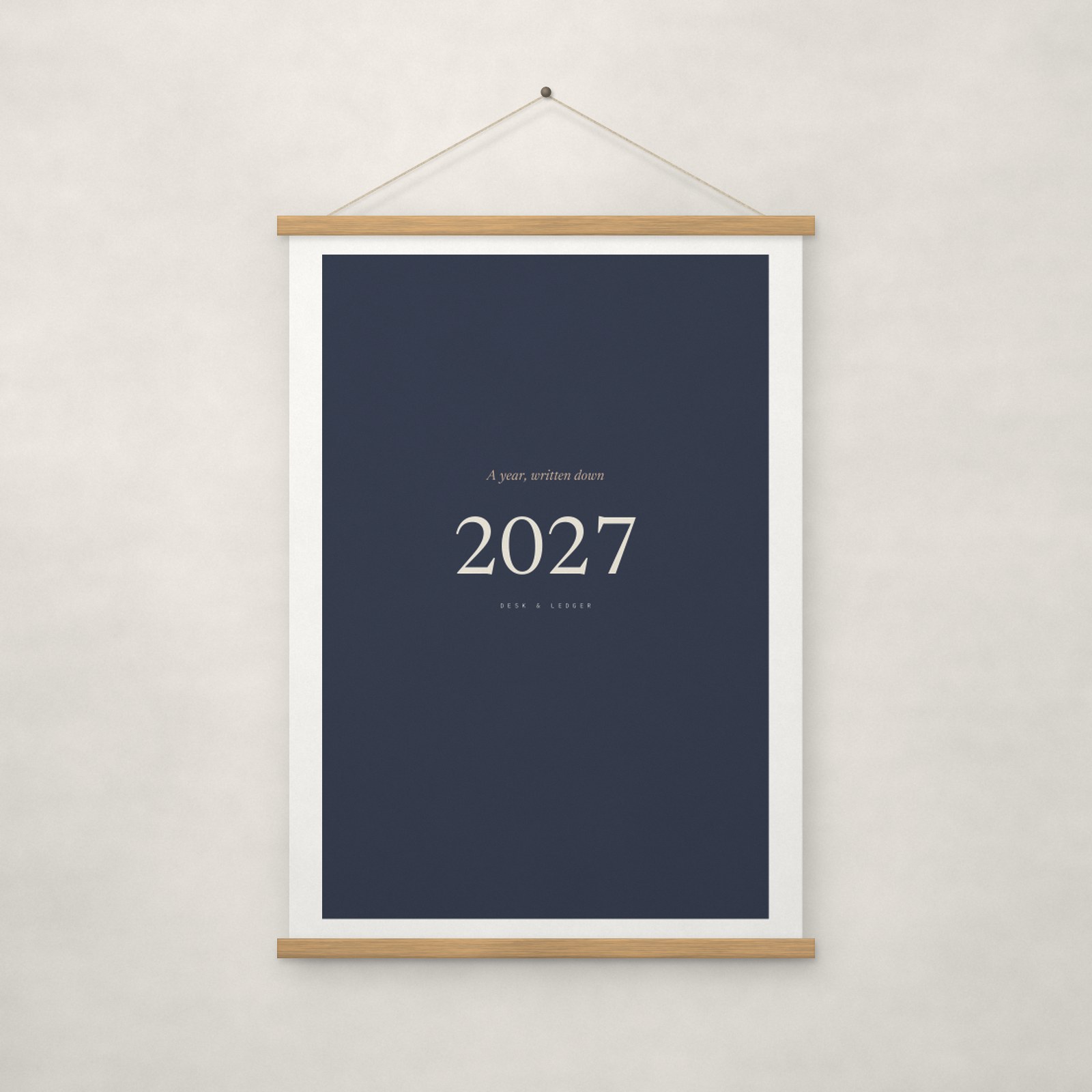 2027 Wall Calendar, Ink